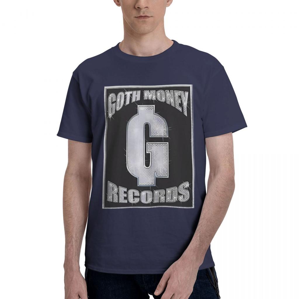 Goth Money Records Bling 100% Bomull Vardaglig Andningsbar Bekväm T-shirt Högkvalitativa Herrkläder Roliga Gåvor