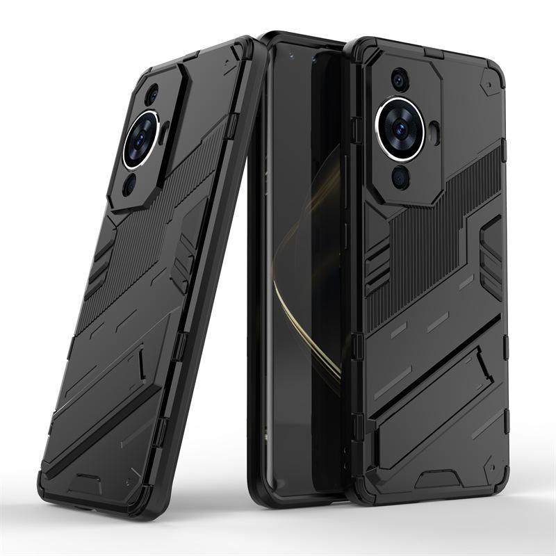 Suitable for Huawei Mate70 Pro invisible bracket mobile phone case Honor 100 punk armor anti-drop protective case