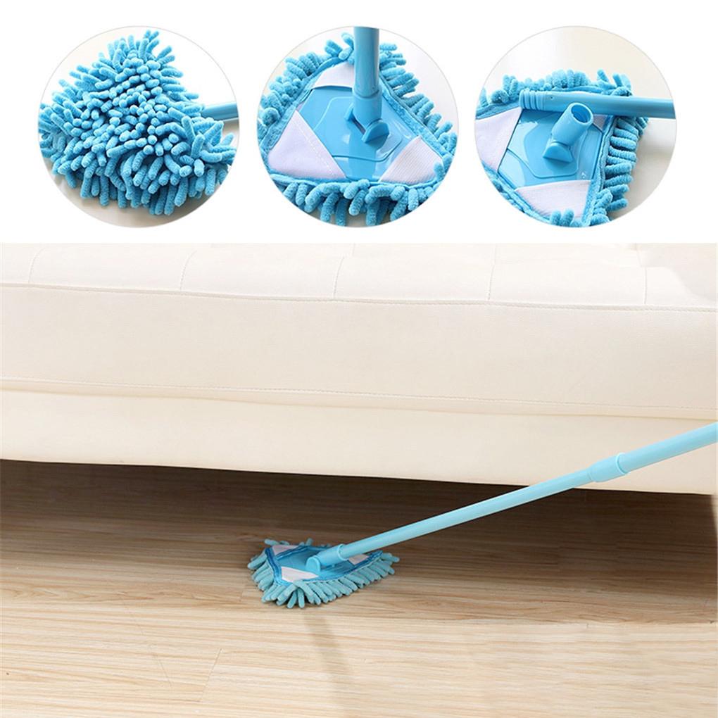 Rotating Wet Dry Concrete Floor Mop Bedroom Washroom Lavatory Detachable Telescopic Dust Remover Hotel Office Cleaning Tool