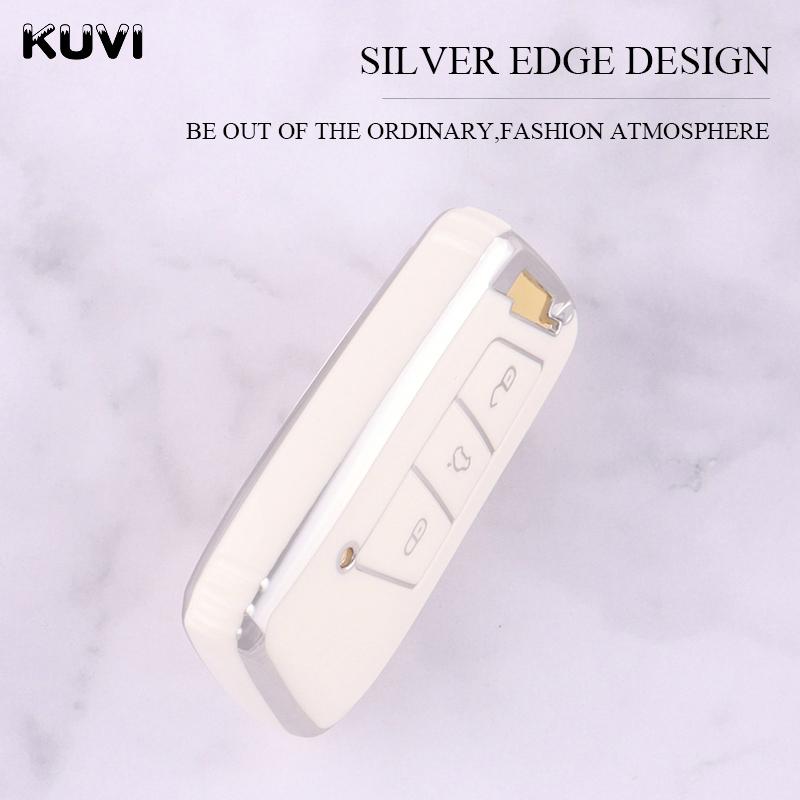 New Fashion Tpu Car Remote Key Case Cover Shell For Vw Volkswagen Passat B8 Magotan For Skoda Kodiaq Superb A7 Smart Keyless