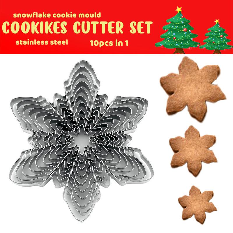 Set Di 3 Tagliabiscotti In Acciaio Inox Per Casa Di Natale - Stampini Per Biscotti Di Pan Di Zenzero, Fai-da-Te Cottura