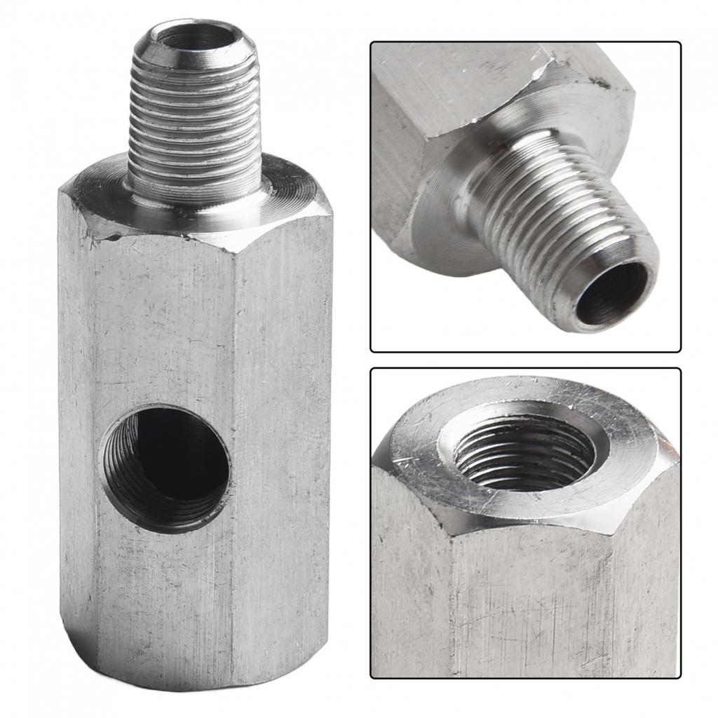 1pc Turbo Oil Feed Adapter Fitting Line Gauge 1/8NPT Stainless Steel For