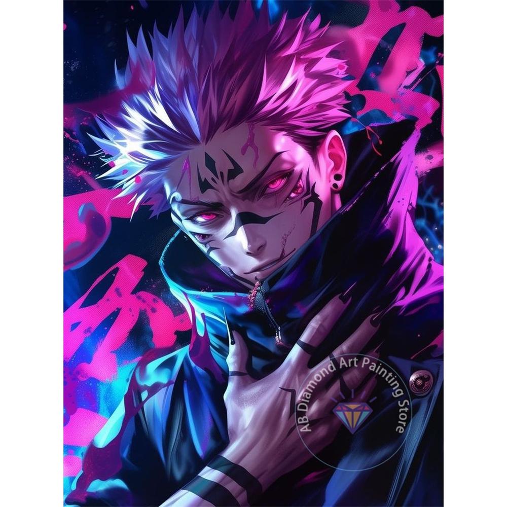 

Jujutsu Kaisen Сатору Годжо Аніме Набір для алмазної вишивки 5D DIY Алмазна вишивка Хрестиком Ручна робота Мистецтво Подарунок Ремесла Домашній декор Round 30x40cm