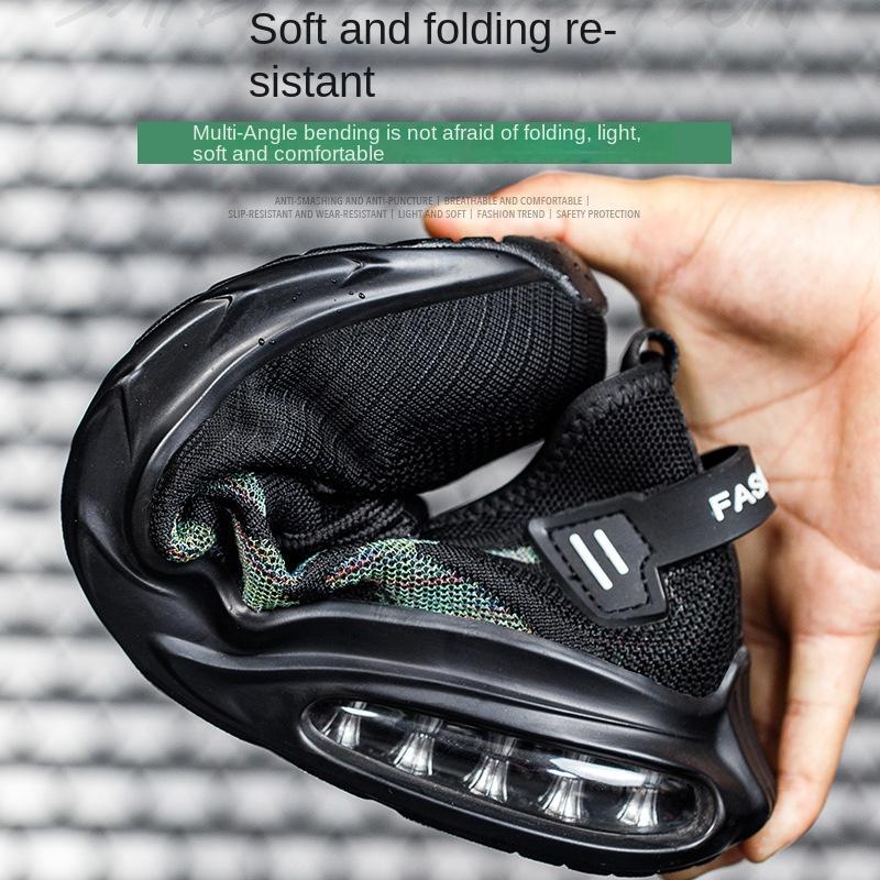 Arbeitsschuhe Herren Anti-Quetsch- und Durchtrittssicher Luftpolster Leicht Stahlkappe Sicherheitsschuhe Arbeitsschuhe