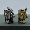 Japanese Broadsword Samurai Paracord Woven Bracelets Beads Brass Pendants Hangings Charms DIY Backpack Lanyard Pendants EDC