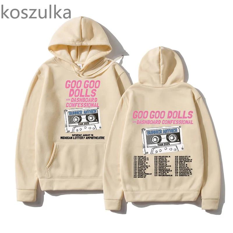 Goo Goo Dolls Band Printing Hoodies Unisex Graphic Sweatshirts Long Sleeve Men/Women Pocket Comfortable Hoody Harajuku Clothes