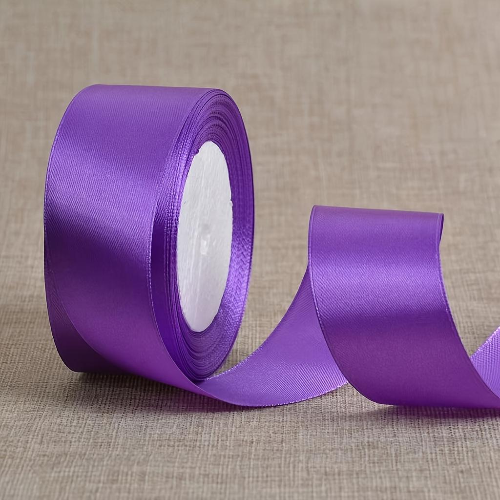 Leuchtend gelbes Satinband Polyesterstoff, Perfekt für Basteln, Geschenkverpackung, Hochzeitsdeko & DIY Bastelband mit gewebten Kanten, Bastelbedarf