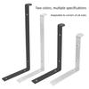 Reinforced L Shaped Wall Support Brackets Rustproof Steel Mounting Hardware for Shelves Cabinets Home Office Storage
