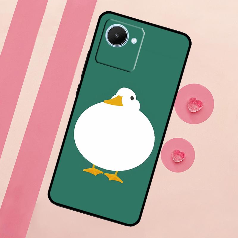 Cartoon Duck Knife For Realme C67 C75 C63 C61 C71 C55 C51 C65 C53 10 11 12 13 14 15 Pro Plus GT6 GT7 Pro Case