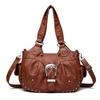 Versatile European & American Style Women's Rivet Crossbody Bag - Lightweight, Large Capacity, 3D Design