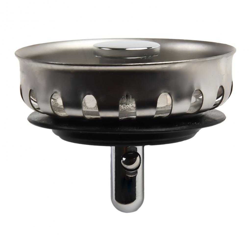Sink Strainer Modern Replacement Silver Stainless Steel