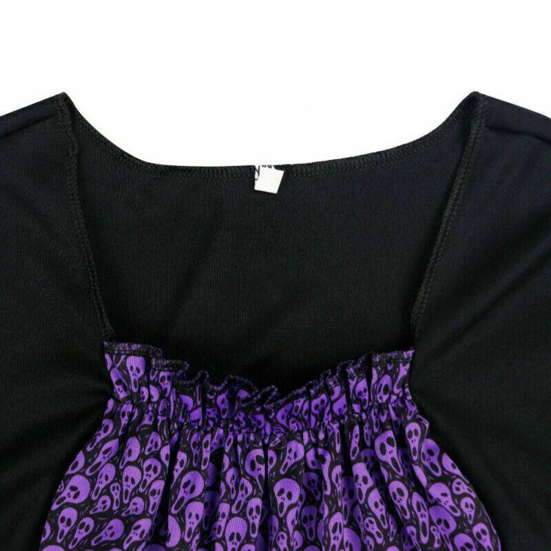 Adult Halloween Ladies Classic Purple Witch Fancy Dress Costume & Hat Accessory