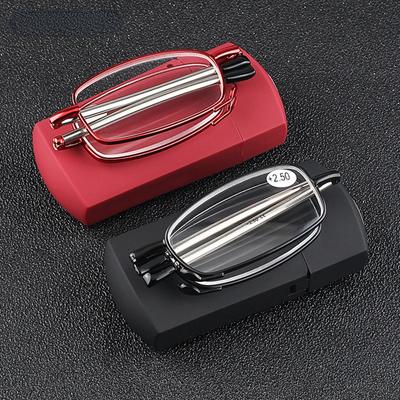 Lunettes de lecture de style rétro, mini lunettes de presbytie pliables et portables anti-lumière bleue, de haute qualité