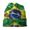Coole Winter warme Damen Unisex Strickmützen Unisex Erwachsene brasilianische Flagge Skullies Beanies Caps Brasilien Motorhaube Hüte