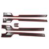 Car Interior Door Armrest Stripe Trim Carbon Fiber Style Fit for Hyundai Palisade 2019 2020