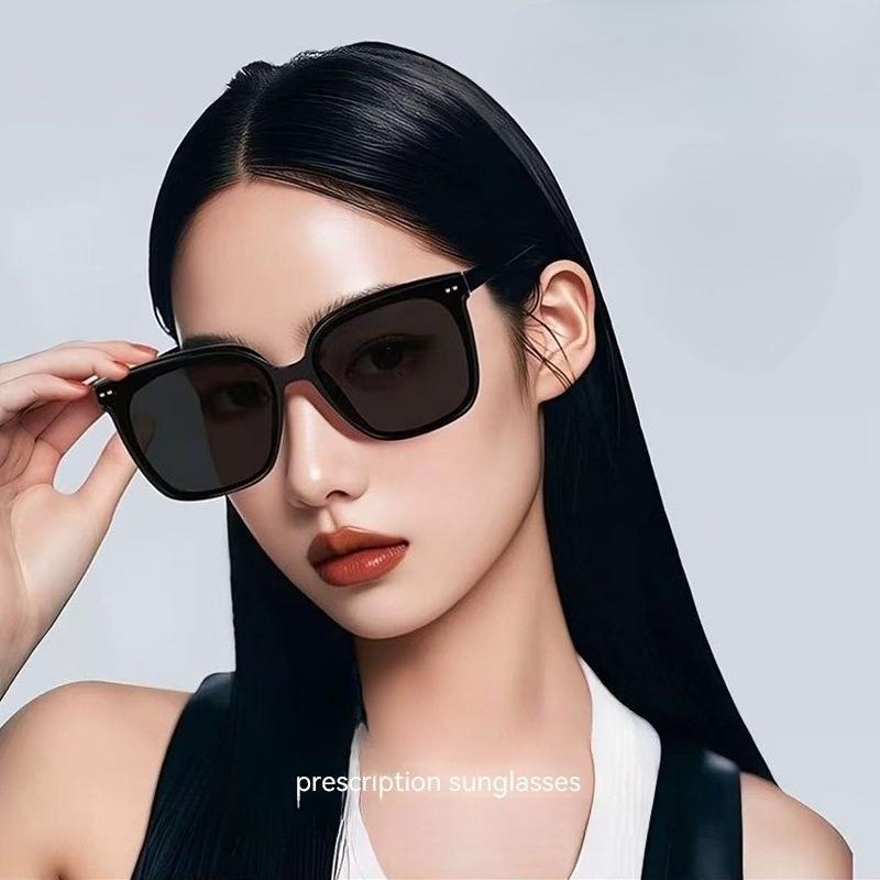Luxury Brand Designer Oversized Myopia Sunglasses High-end UV-protective Prescription Eyewear Unisex Classic Driving Shades