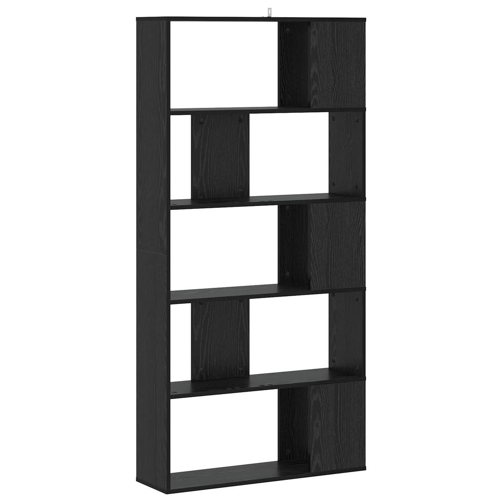 Bookshelf Black Oak Effect 80.5 x 23.5 x 162.5 cm PB