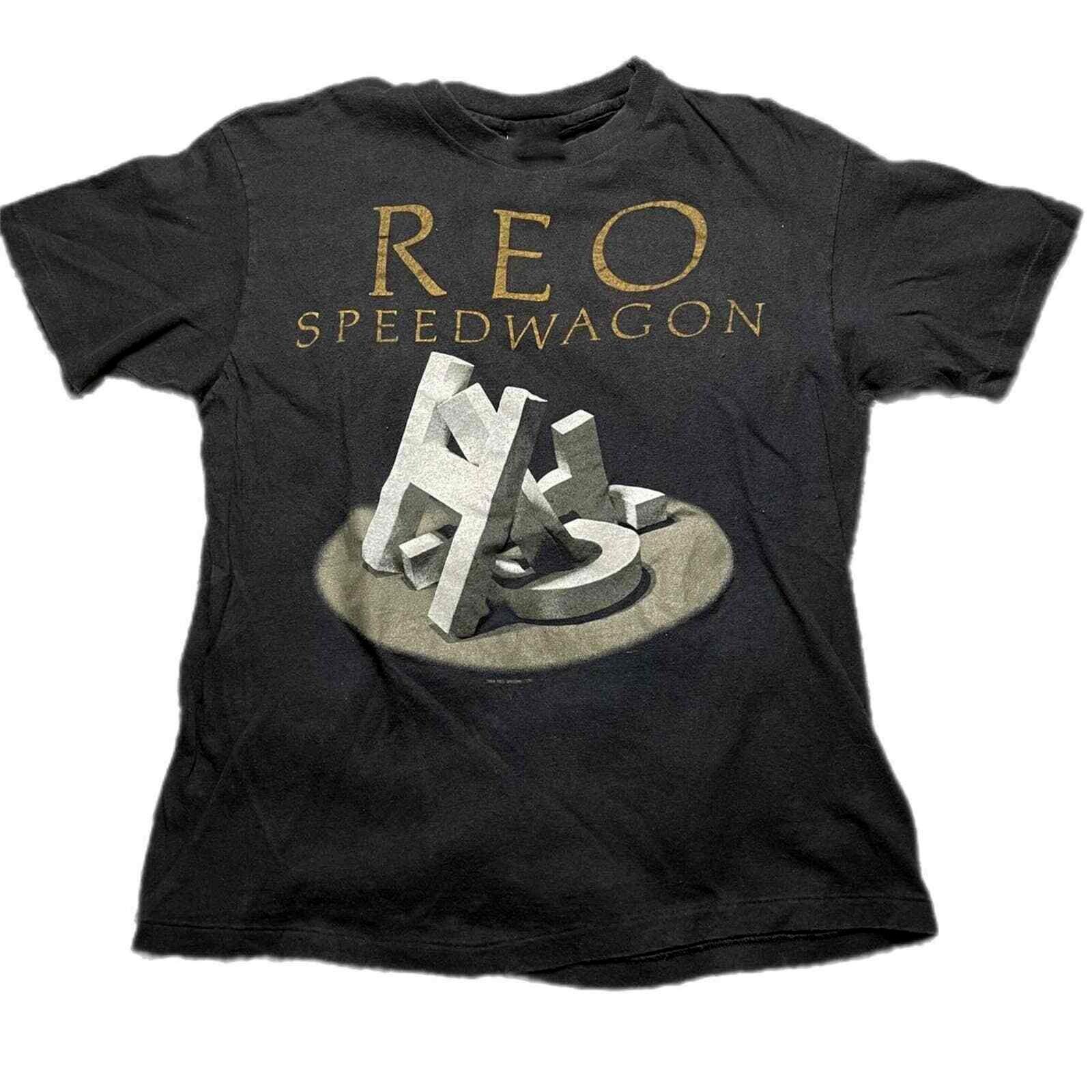 1980s REO Speedwagon Band Shirt Classic Black Unisex S-5XL EM0604 Unisex T-Shirt XL