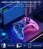 Wireless Switch Controller with Compatible with Switch Pro Equipped with Gyro Rapid Fire 4 Vibration App Compatible with Includes Receiver 10-Color