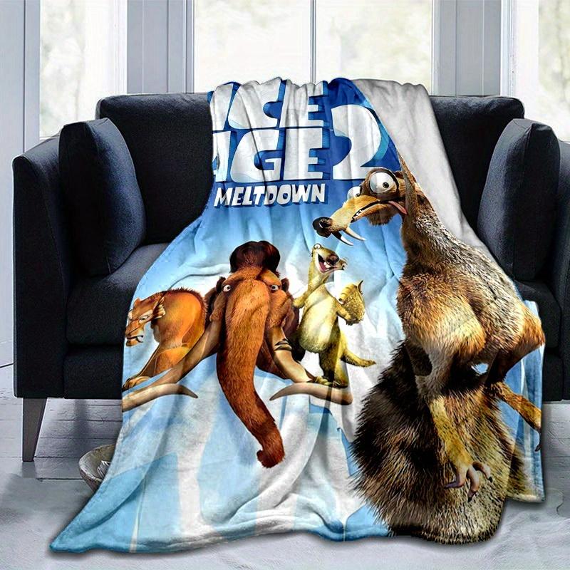 1 pezzo, Coperta Decorativa Casa Era Glaciale Perfetta per Divano, Letto, Viaggio, Campeggio, Auto