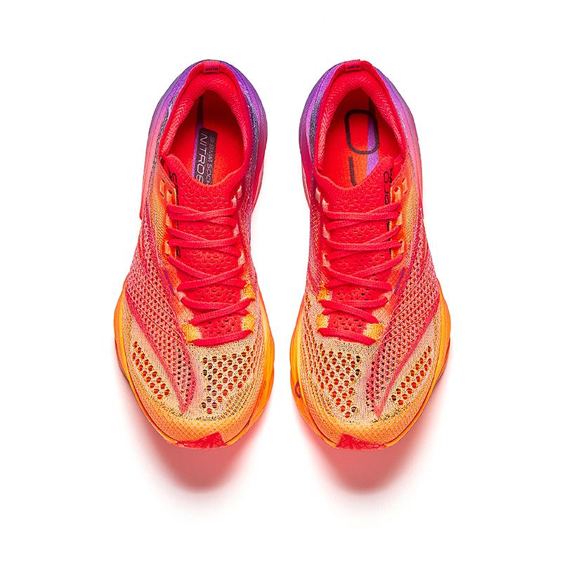 New Anta C202 6.0 PRO Anti-Slip And Wear-Resistant Breathable Low-Top Casual Running Shoes Women's Orange Red Purple 122445571-1