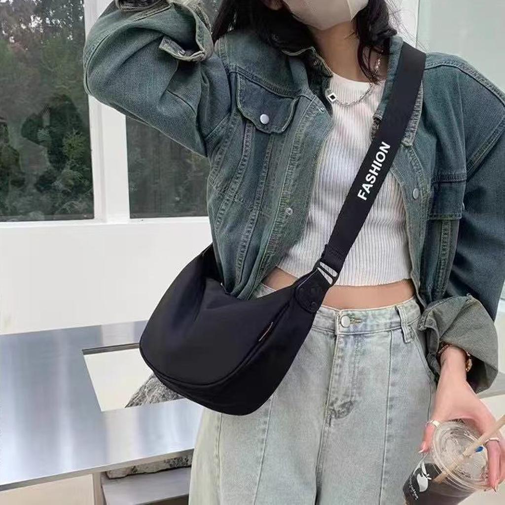 2026 new Oxford cloth dumpling bag large capacity wide shoulder strap single shoulder cross-body bag fashiable couple bag