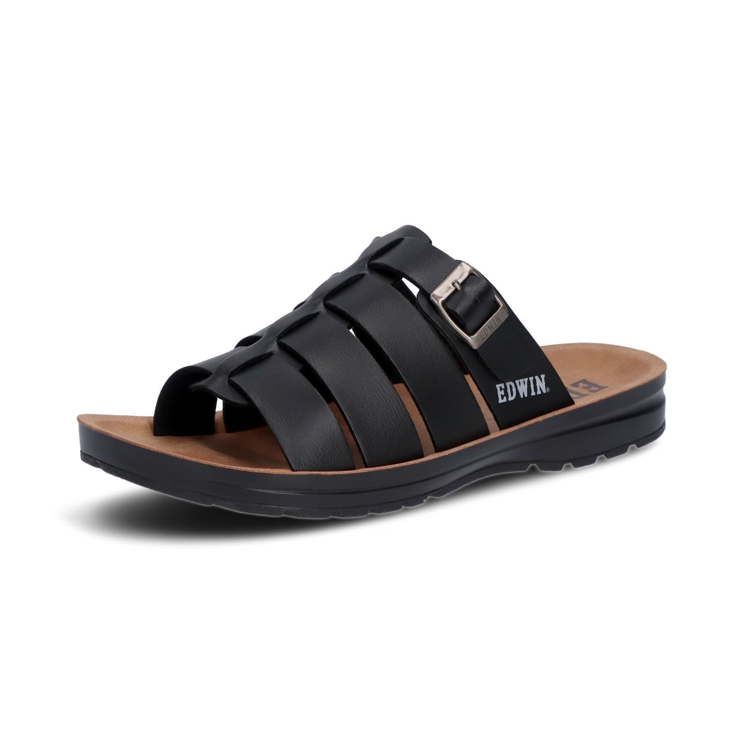 

Edwin Comfort Black Size cm Men s Sandals, (009), 26.0