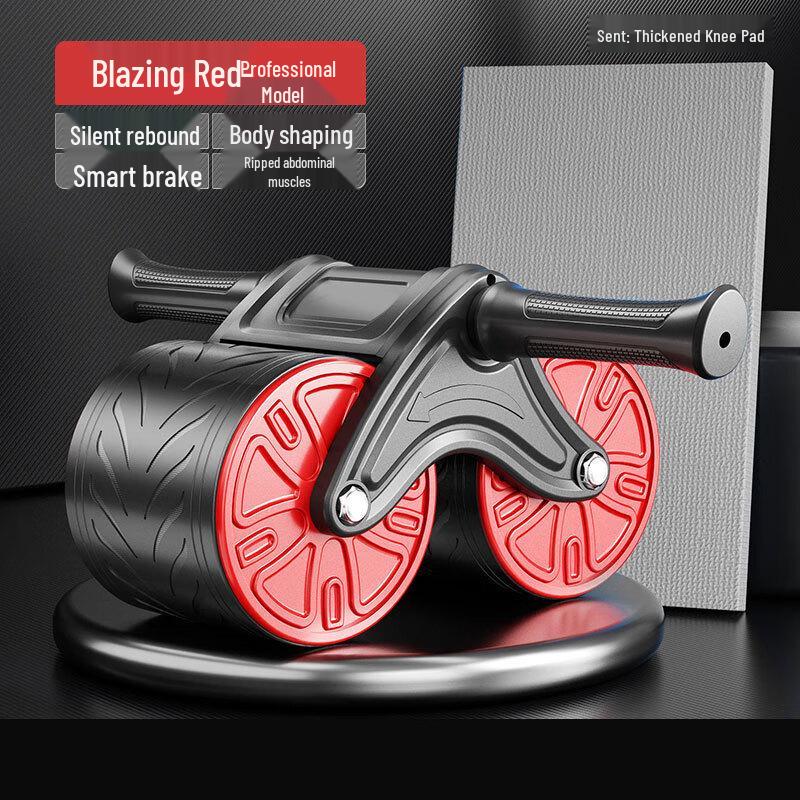 XINBODA Auto-Rebound Double Wheel Ab Roller