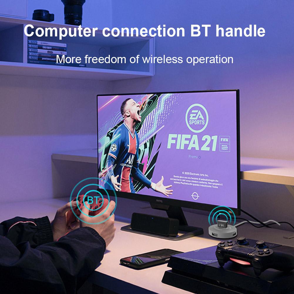 V5.1 Wireless Usb Bluetooth-compatible 5.1 Adapter Aux Transmitter Music Receiver Adapter 2.4GHz Handsfree Dongle For Pc Laptop