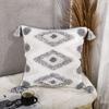 Nordic Ins Style Moroccan Tufted Pillow Bed and Breakfast Light Luxury Embroidered Cushion Removable and Washable Tassel Home Pillow Cover