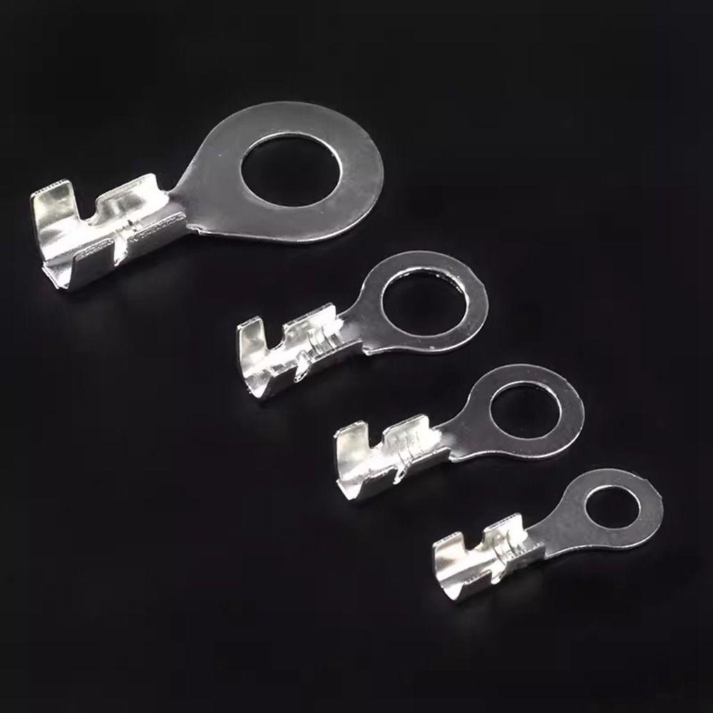 20pcs Silver O Ring Bare Cold-pressed Terminal  Connecting Terminal