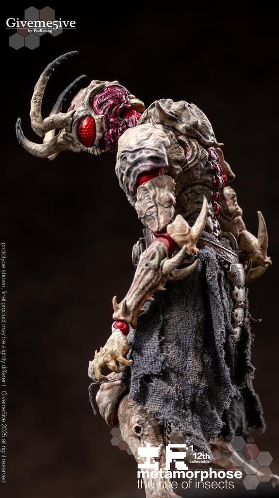 Giveme5ive Mushi Kei THE RISE OF Series Airoki Scale PVC ABS POM Fabric Painted Movable Figure [METAMORPHOSE INSECTS] 1/12 & & &
