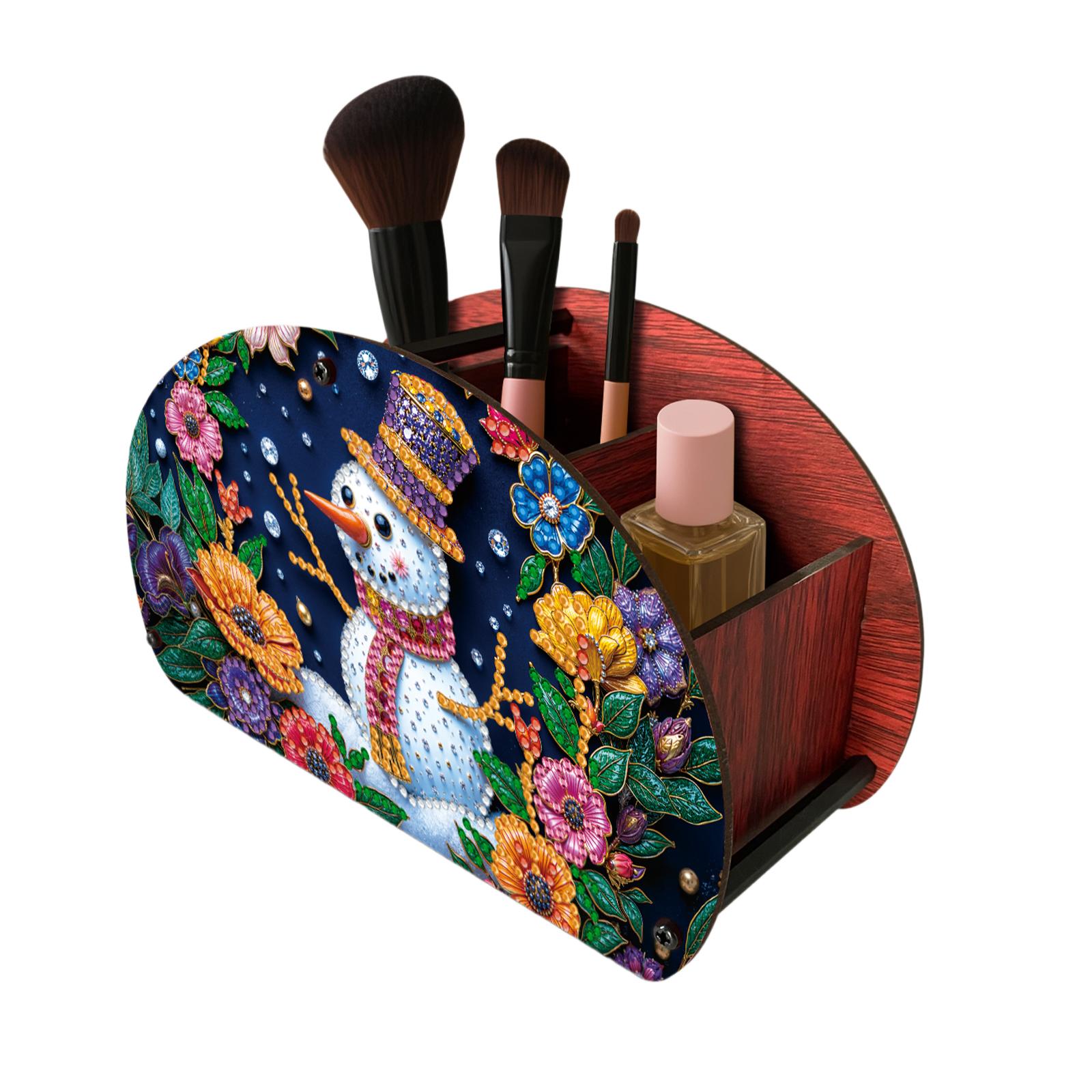 

Diamond Painting Organizer Case Handmade Storage Holder Case Makeup Brush Storage Box for Adult Birthday Presents Craft Kit