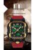 Sanda Men's Trendy Waterproof Multi-Functional Electronic Watches with Three-Time Zones for Casual Use