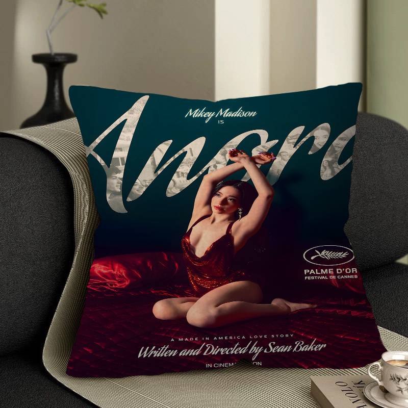 

Classic Movie ANORA Cushion Cover Inches Farmhouse Decor Home Throw Pillow Covers for Couch Decorations 30x30 cm