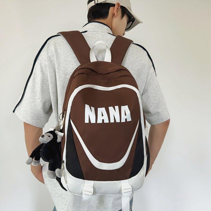 Женский рюкзак с цветными блоками большой вместимости — фото 16