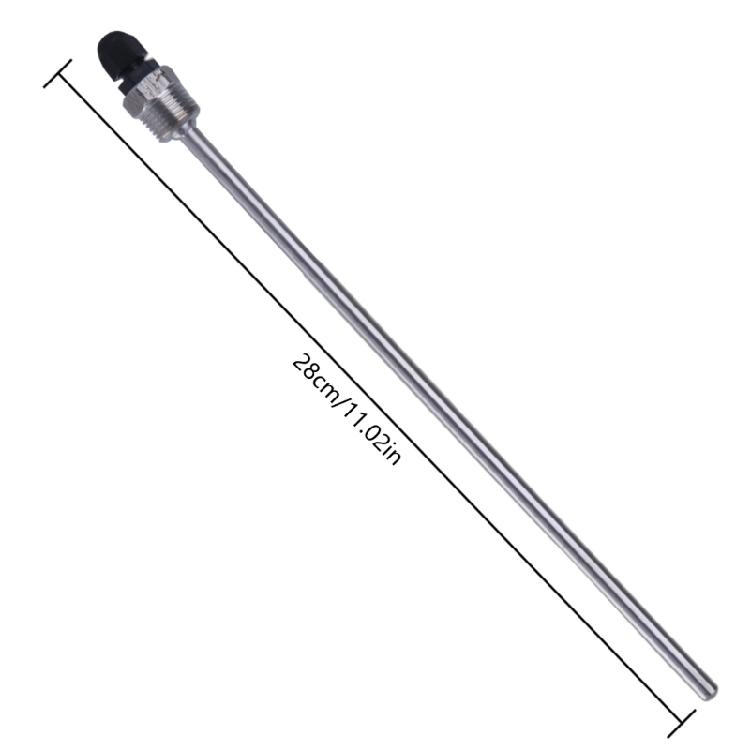 2 Piezas Acero Inoxidable Rosca de 1/2 pulgada Presión 300 mm Termopozo Para Fundas de Inmersión Bolsillos Tubos Sensores de Temperatura