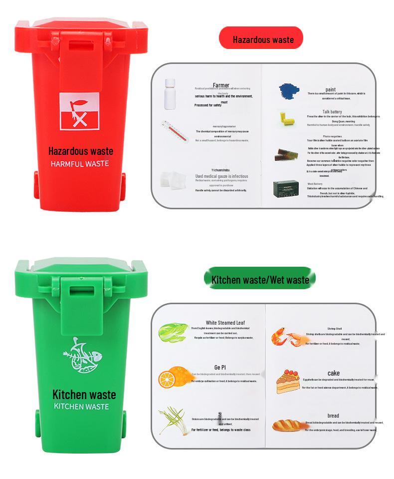 Cadywell 1:24 Garbage Sorting & Disposal Truck Model Toy, Alloy Material