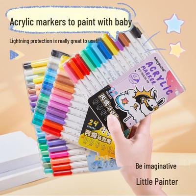 Baitong Acryl-Marker-Stift-Set - 12/24/36 Farben für Anime, DIY & Schülerkunst