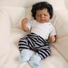 19 Inch Reborn Simulation Doll Pascale Wear Blue and White Plaid Pants Soft Touch Cloth Body Newborn Baby Doll Realistic Baby Doll Children's Day Gift