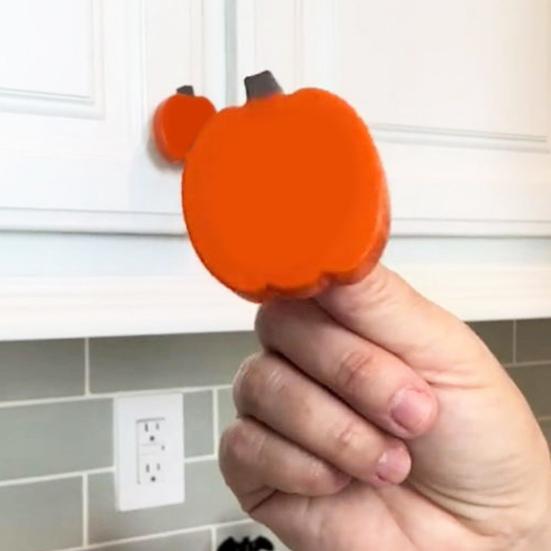 Pull Handle Door Knob Covers Universal Fit Simple Installation Halloween Pumpkin Pulls Protector Door Handle Covers