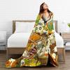 Cute Hamtaro  Blanket Quality Super Soft  Throw Blanket Winter Students Couch Chair Sofa Bed Street Trend Bedspread