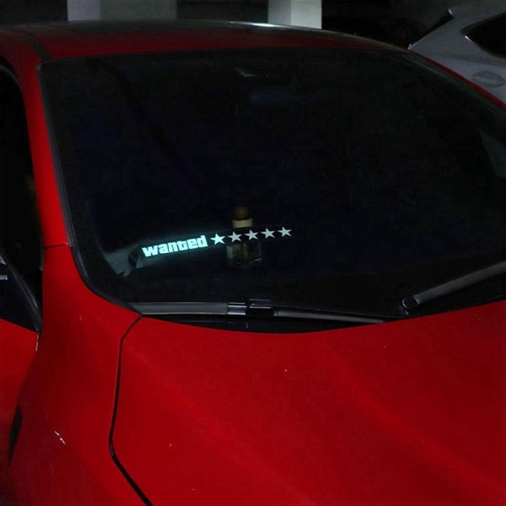 Car Window Windshield Electric Sticker Auto Safety Decals Decoration Safety Signs Light Window Stricker Car Accessories