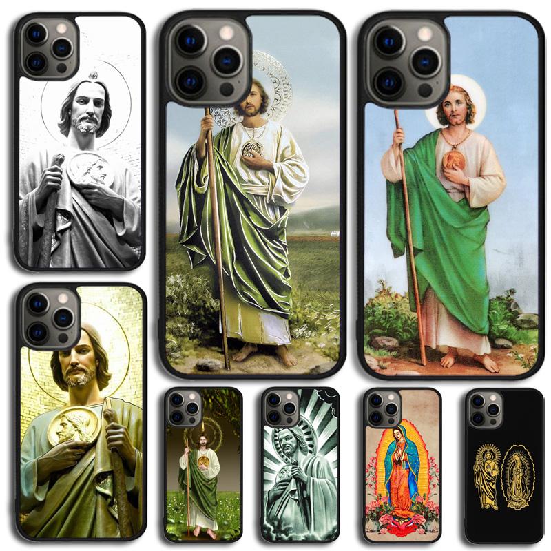 San Judas Colored Design Case For iPhone 17 Air 11 12 13 14 15 16 Pro Max Cover For iPhone 17 Air 13 12 Max Plus 2020