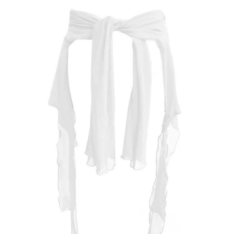 Trendy Women's Jazz Dance Dual-Use Scarf and Top - Slim Fit Casual Streetwear Accessory