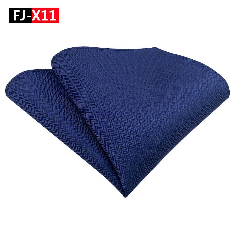 2025 Men's Versatile Floral Solid Color Polyester Pocket Square