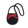 Plush Bow Shoulder Messenger Bag New Versatile Casual Fashion Shoulder Bag