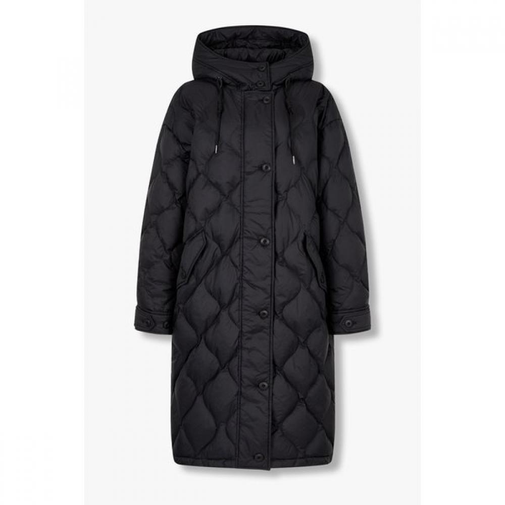 Tomboyx Quilted Hood Lightweight Long Down 9175414985 dark khaki (50)/ONE SIZE(OS)