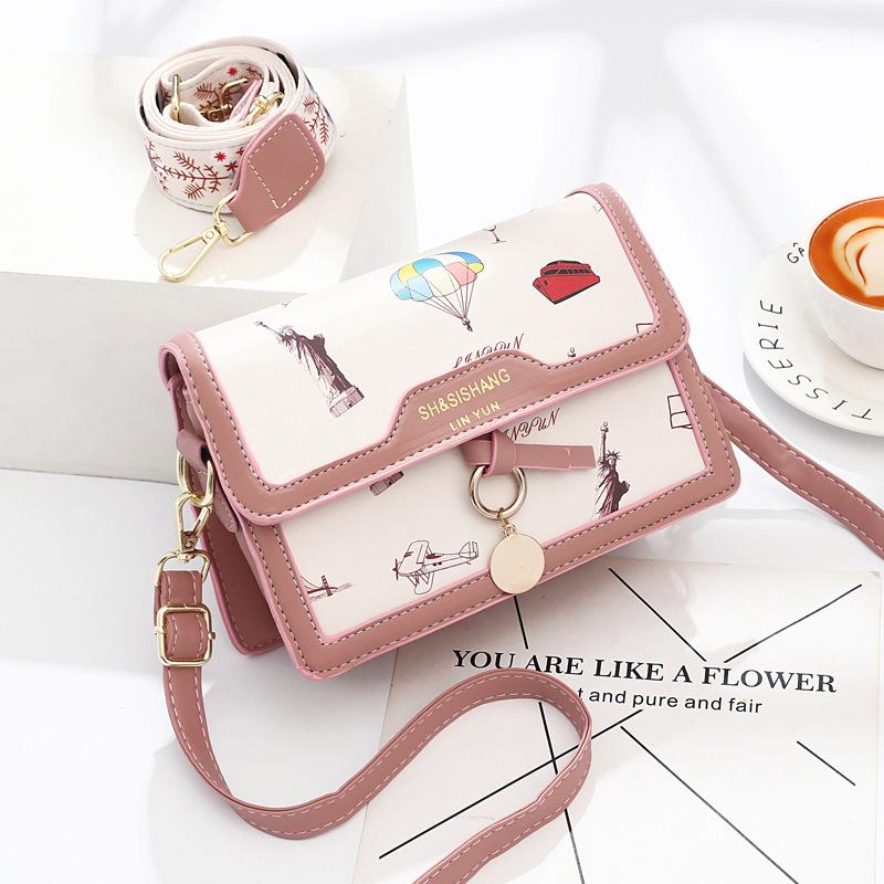 2025 New Small Bag Cute Fairy Small Square Bag Ins Shoulder Messenger Bag Female Texture