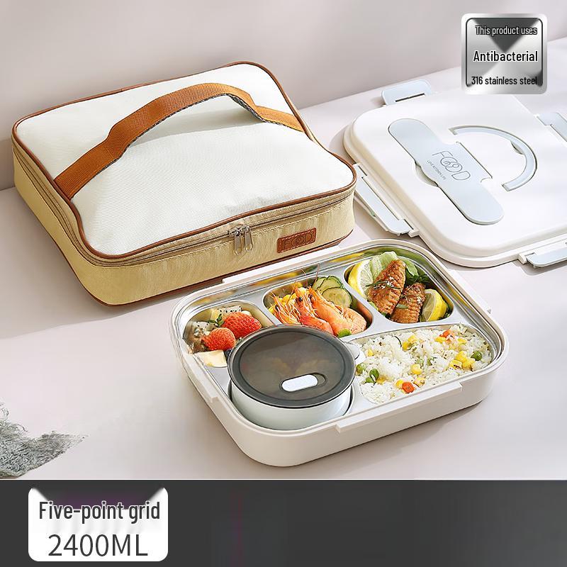 Sweet Elegant 316 Stainless Steel Insulated 5-Compartment Lunch Box